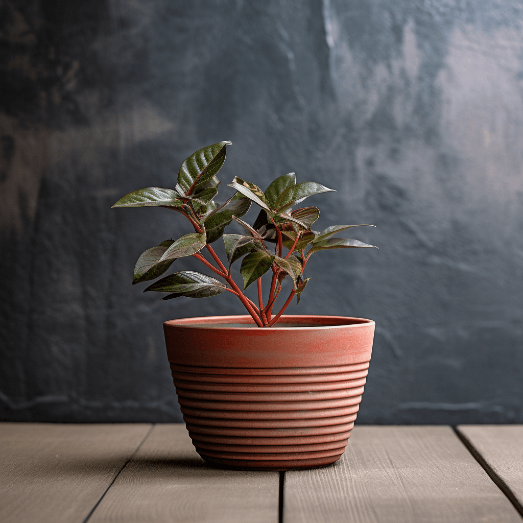 Striped large pot